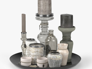 candle set 3D Model