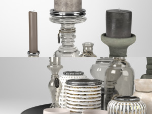 candle set 3D Model