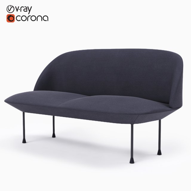 muuto oslo sofa 3Dモデル .c4d .max .obj .3ds .fbx .stl .blend