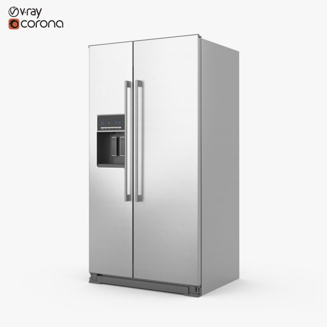 ikea nutid side-by-side refrigerator 3Dモデル .c4d .max .obj .3ds .fbx .stl .blend 