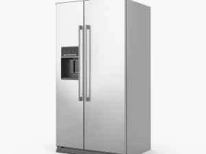 r&eacute;frig&eacute;rateur c&ocirc;te &agrave; c&ocirc;te ikea nutid Modèle 3D