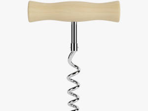 wooden corkscrew 3D Model
