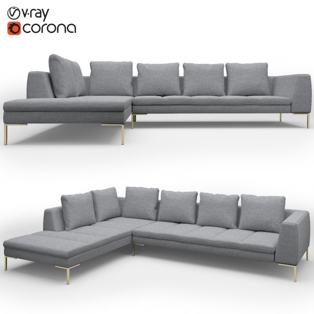 madison sofa 3Dモデル .c4d .max .obj .3ds .fbx .stl .blend