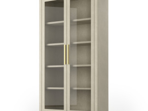 restoration hardware glass cabinet 3D Model