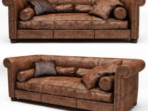 baxter alfred sofa Modèle 3D