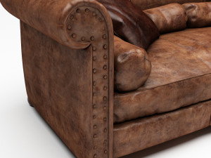 baxter alfred sofa 3D 모델