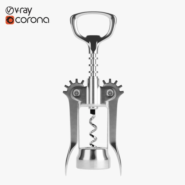 corkscrew 3D Model .c4d .max .obj .3ds .fbx .stl .blend