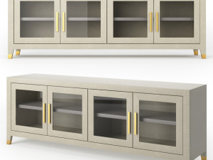 restoration hardware media console 3D 模型