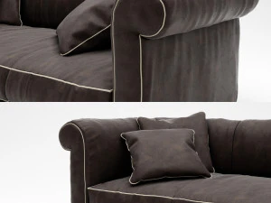 baxter alfred soft sofa 3D Model