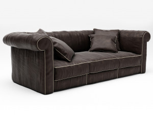 baxter alfred soft sofa Modello 3D