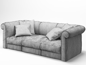 baxter alfred soft sofa Modello 3D