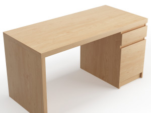 ikea malm desk Modèle 3D