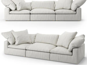restoration hardware cloud modular fabric sofa 3D Model