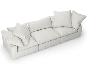 restoration hardware cloud modular fabric sofa Modello 3D
