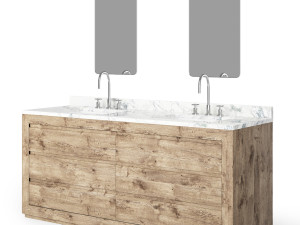 restoration hardware reclaimed wash-bowl 3D Model