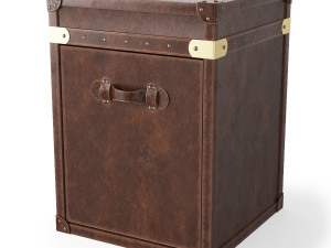 restoration hardware mayfair steamer trunk 3D Model