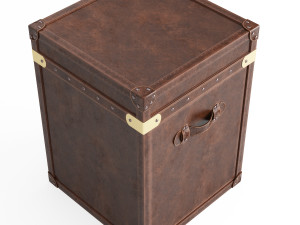 restoration hardware mayfair steamer trunk 3D Model