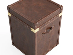 restoration hardware mayfair steamer trunk 3D Model