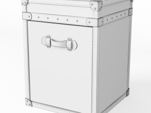 restoration hardware mayfair steamer trunk 3D Model