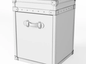 restoration hardware mayfair steamer trunk 3D Model