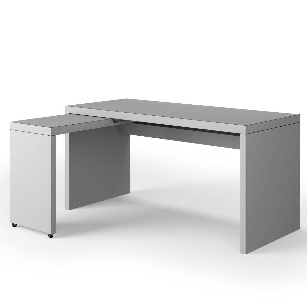 Ikea Malm Desk With Pull Out Panel 3d Model In Table 3dexport
