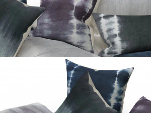 restoration hardware hand-dyed shibori velvet pillows 3D Model