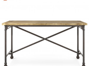 restoration hardware flatiron desk 3D Model