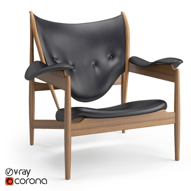 chieftain chair 3D Model .c4d .max .obj .3ds .fbx .stl .blend