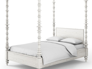 restoration hardware zoe bed 3D 模型