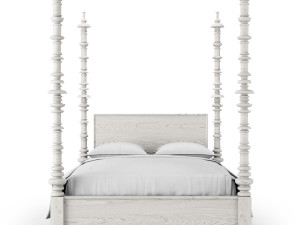 restoration hardware zoe bed 3D 模型