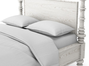 restoration hardware zoe bed 3D 模型