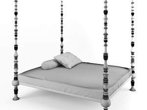 ceccotti collezioni mamma li turchi bed Model 3D