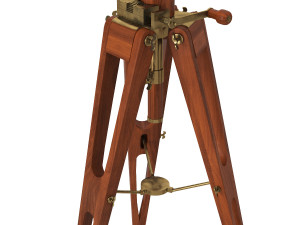 restoration hardware brass telescope Modelo 3D