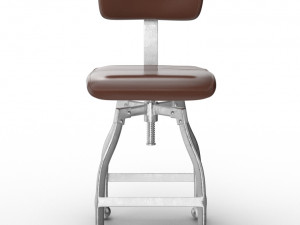 restoration hardware draftsmans desk chair Model 3D
