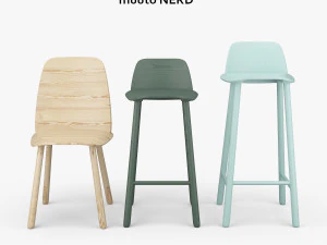sedie muuto nerd Modello 3D