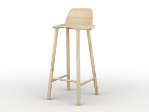 muuto nerd chairs 3D मॉडल