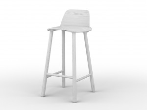 muuto nerd chairs 3D मॉडल