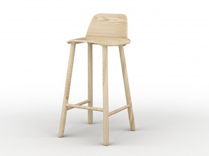 muuto nerd chairs 3D मॉडल