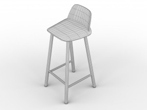 muuto nerd chairs 3D मॉडल