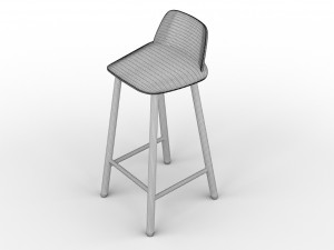 muuto nerd chairs 3D मॉडल