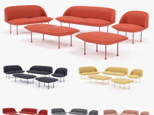 muuto oslo furniture set 3D Model