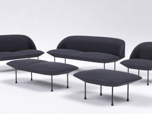 muuto oslo furniture set 3D 모델