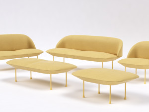 muuto oslo furniture set 3D 모델