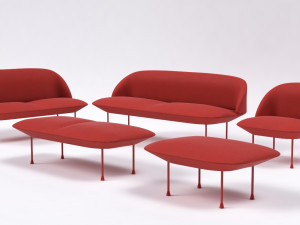 muuto oslo furniture set 3D 모델
