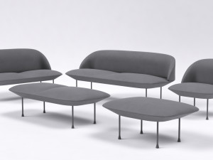 muuto oslo furniture set 3D 모델