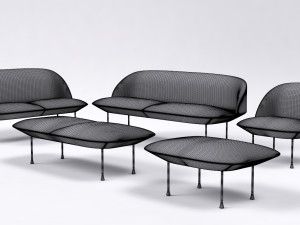 muuto oslo furniture set 3D 모델
