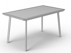 ikea lisabo table set 3D 모델