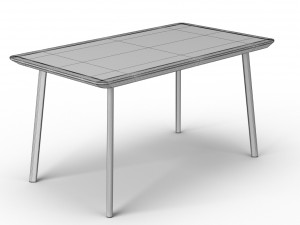 ikea lisabo table set 3D 모델