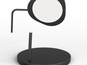 muuto leaf table and floor lamps 3D 模型