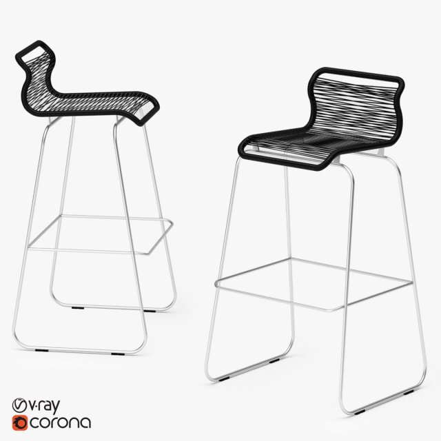 pantone one bar stool 3D-Modell .c4d .max .obj .3ds .fbx .stl .blend 